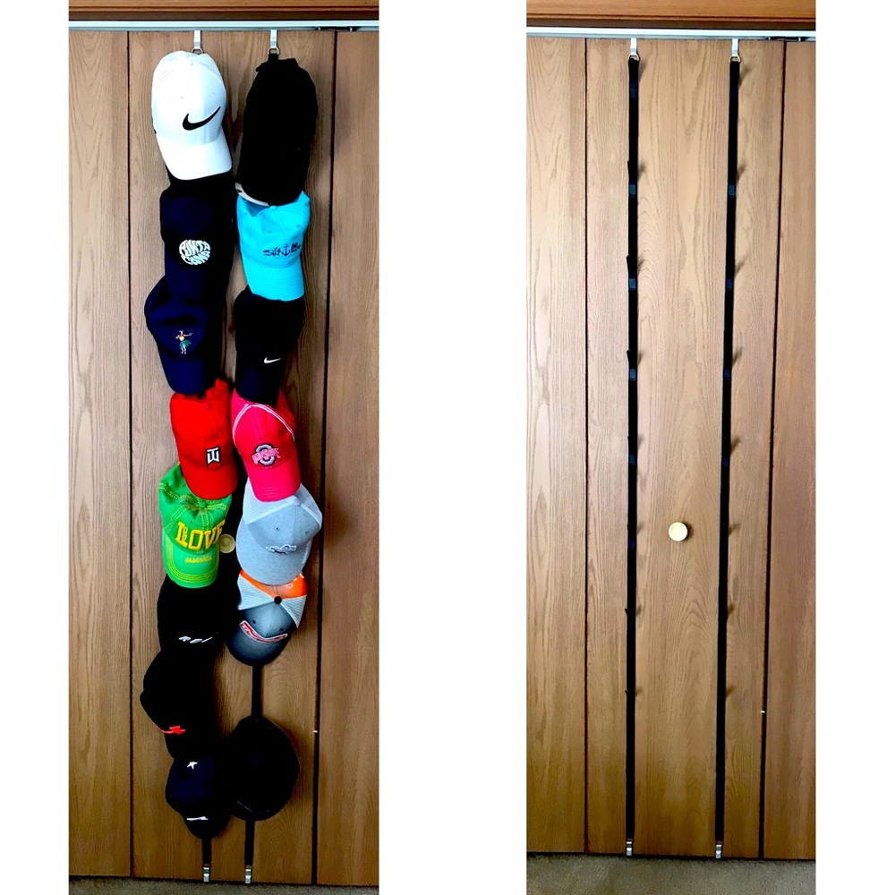 Over the door hat organizer - holds up to 16 hats!